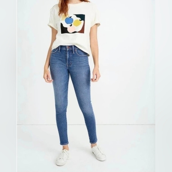 Madewell 9" Midrise Skinny Jeans Size 26 27" Inseam - Picture 8 of 12